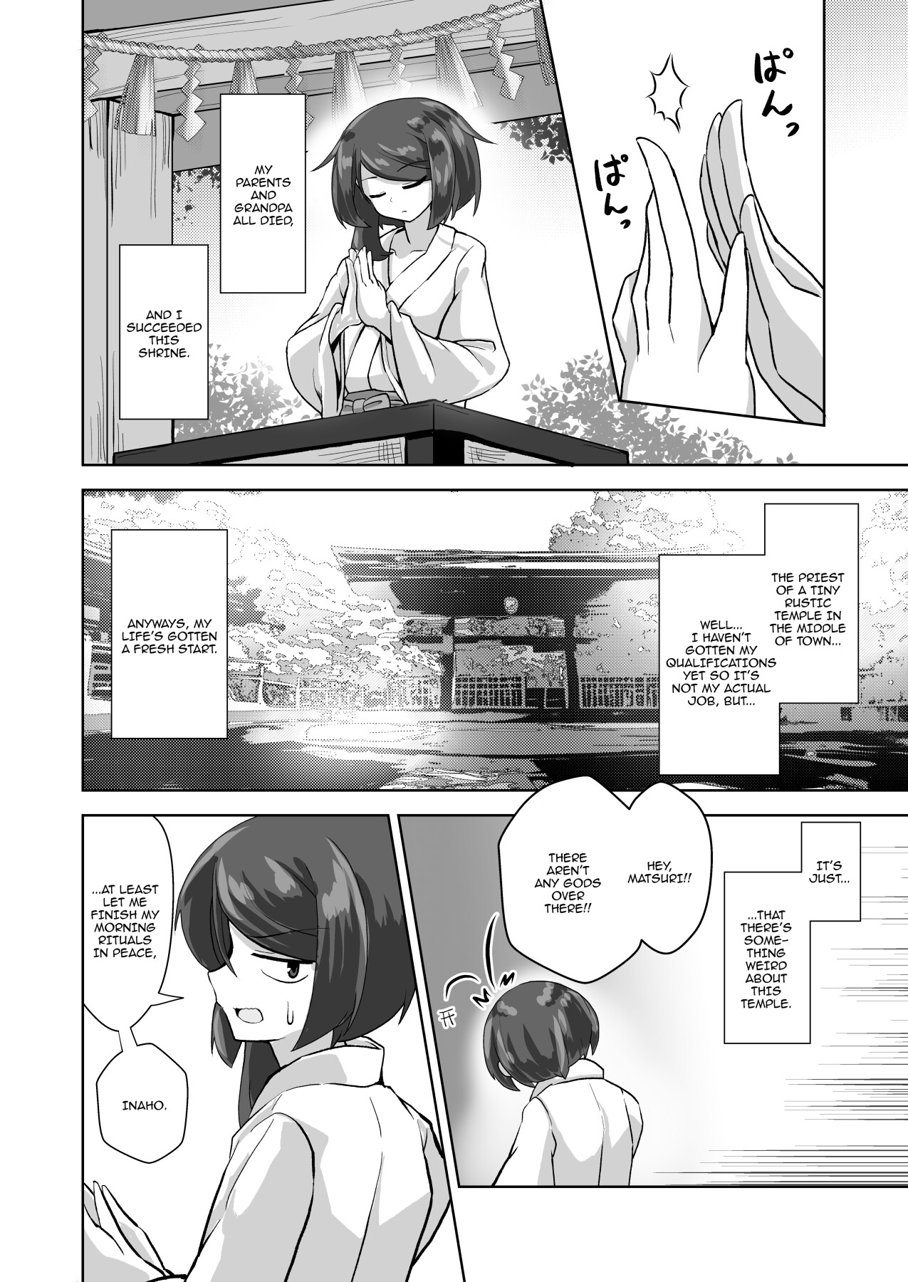 Hentai Manga Comic-Our Temple's Bitch Goddess-Read-3